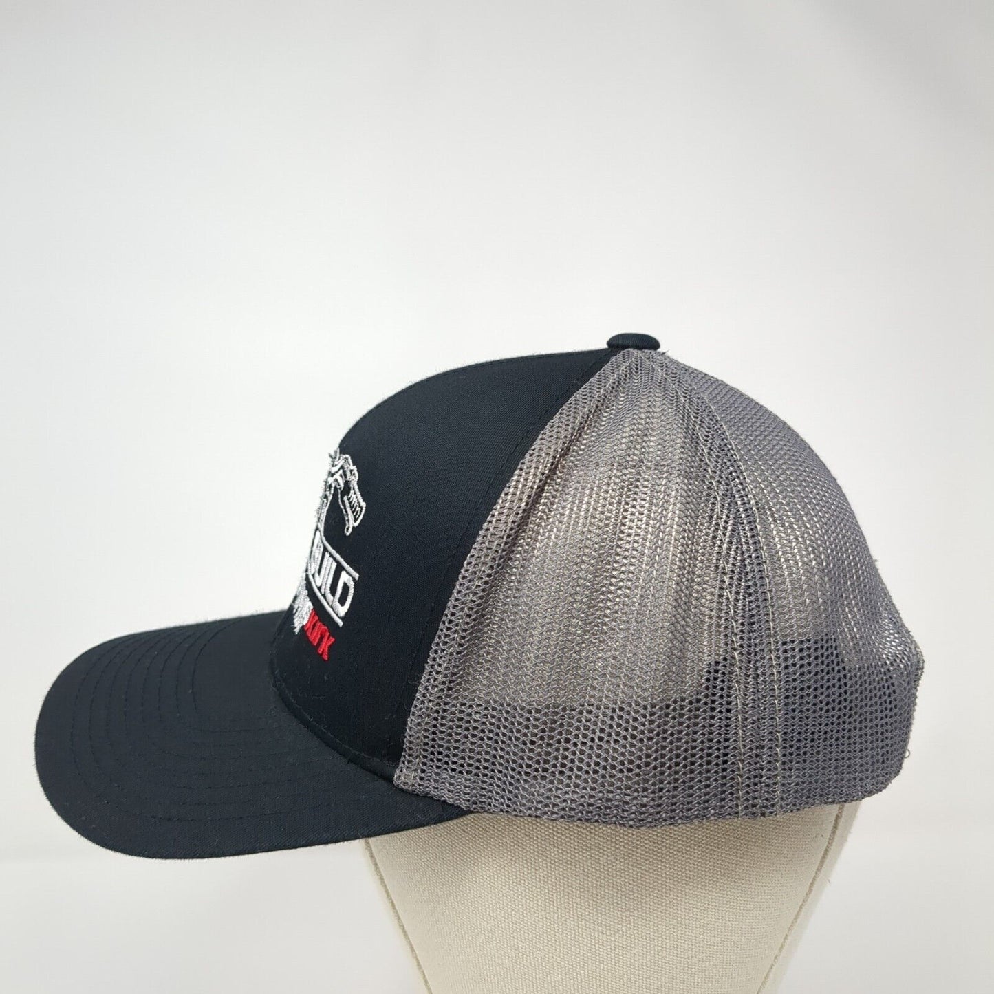 Garage Build Dennis Kirk Snapback Trucker Hat Black One Size Mesh Back