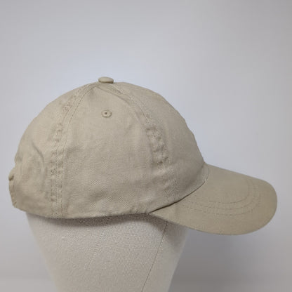 Unbranded Strapback Baseball Cap Brown One Size Adjustable 6 Panel Blank