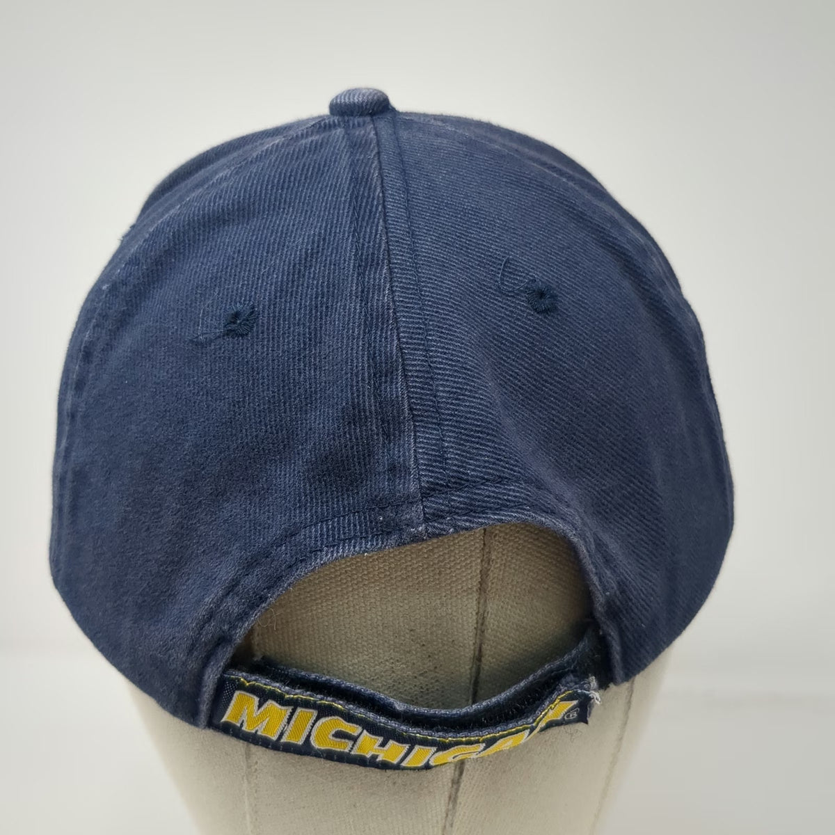 Michigan Wolverines NCAA HMI Blue One Size Cap Hat Strapback Embroidered Cotton