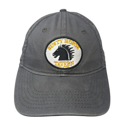 Rusty Horse Tavern Slideback Hat Gray One Size Authentic Headwear The Cozy