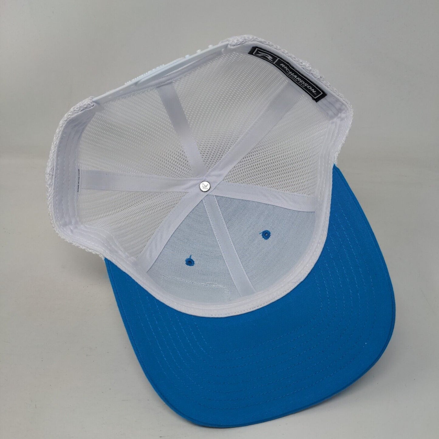 M43 Miles 2024 Snapback Mesh Back Trucker Hat Blue Adjustable Richardson