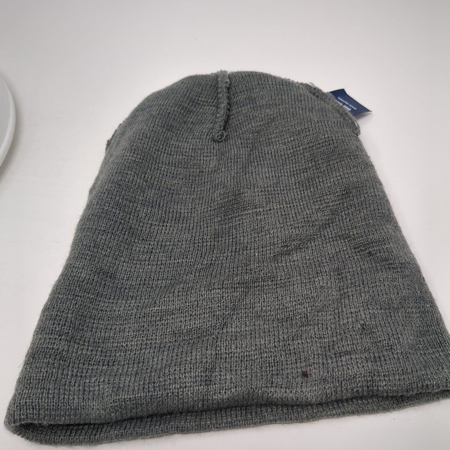 George Knit Beanie Hat Gray One Size Stretch Solid Blank Outdoor