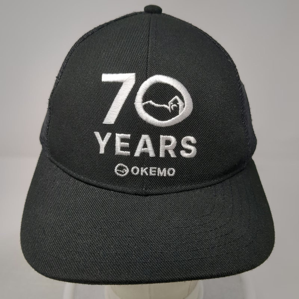 Vail Resorts Okemo 70 Years Staff Trucker Hat Black One Size Mesh Snapback Pepsi