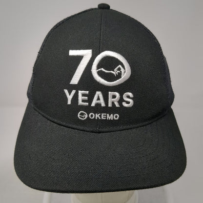 Vail Resorts Okemo 70 Years Staff Trucker Hat Black One Size Mesh Snapback Pepsi