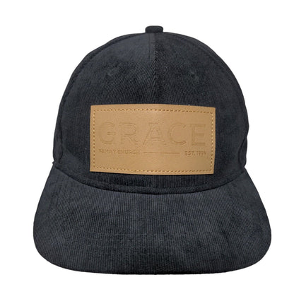 Grace Family Church Est. 1994 Snapback Hat Black One Size Adjustable 6 Panel