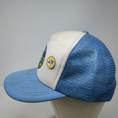 Sportcap Trucker Hat Blue White Idaho Centennial Jubilee Stanley Pins Vintage