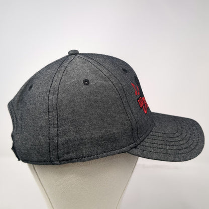 Otto Bar J Wranglers Baseball Cap Gray One Size Strapback Hat Embroidered