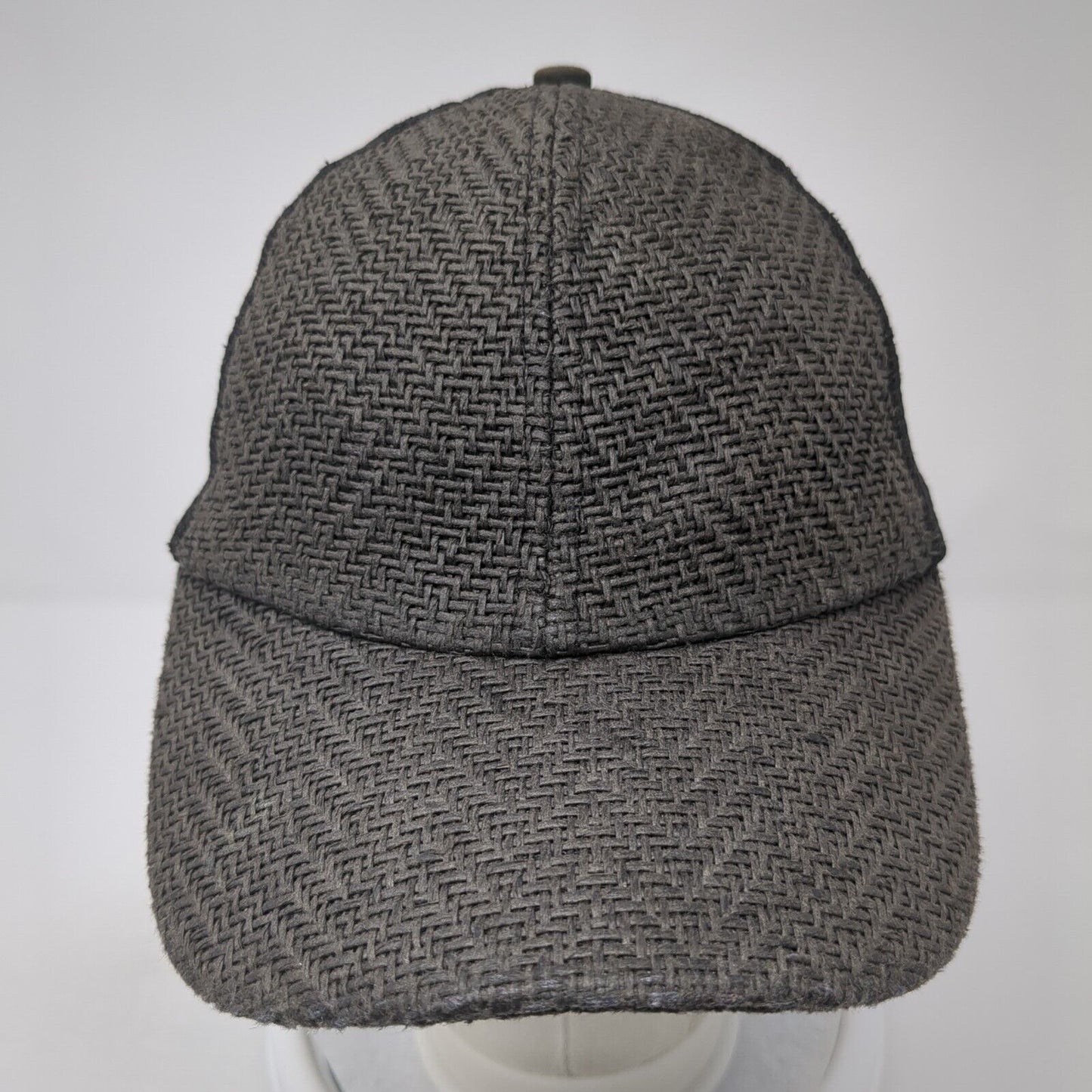 Unbranded Paper Trucker Hat Gray One Size Adjustable Mesh Back Blank