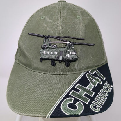 Eagle Crest CH-47 Chinook Helicopter Baseball Cap Green One Size Strapback Hat