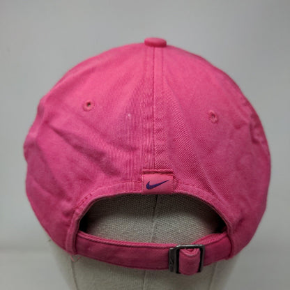 Nike Slideback Hat Pink OSFA Adjustable Patch Logo Vented Holes Cotton