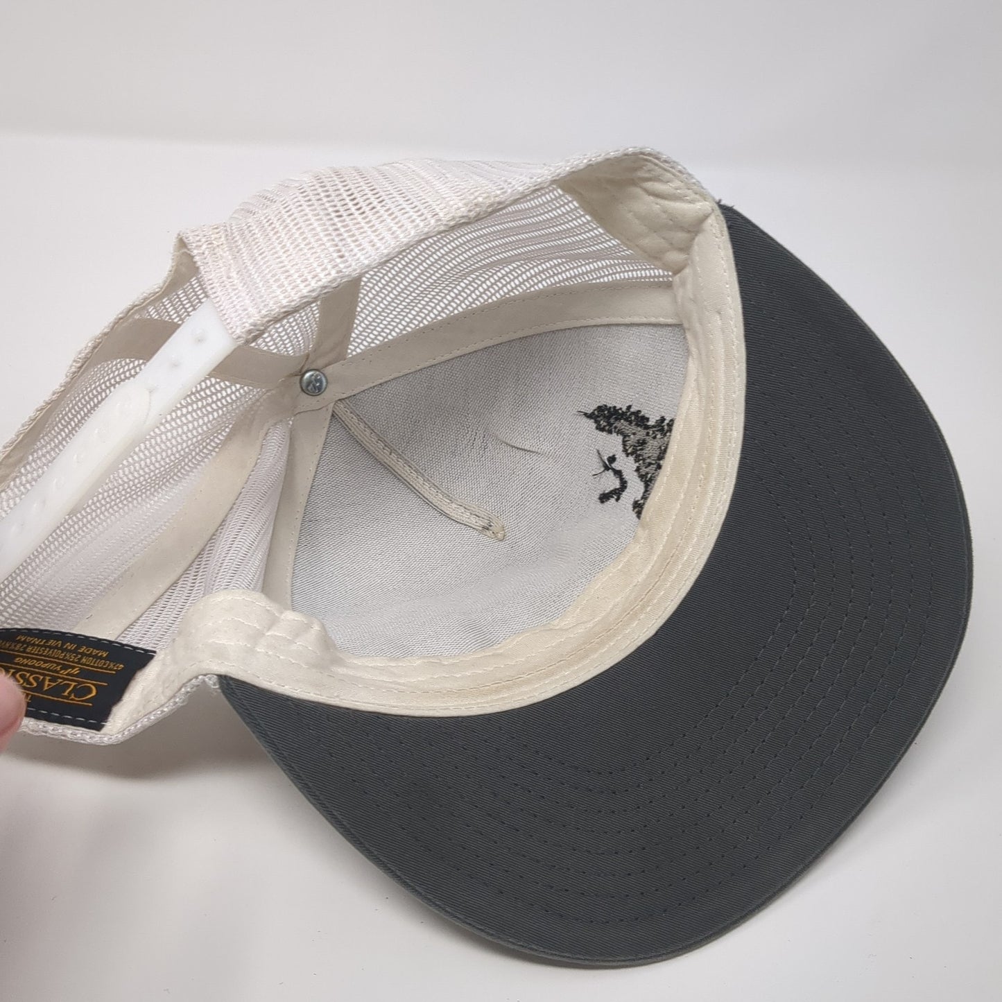 Idaho Trucker Hat Gray OS Adjustable Embroidered Mesh Back Classics Yupoong