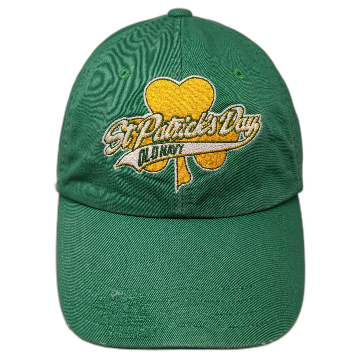 Old Navy Baseball Cap Green One Size St Patricks Day Shamrock Clover Irish Hat