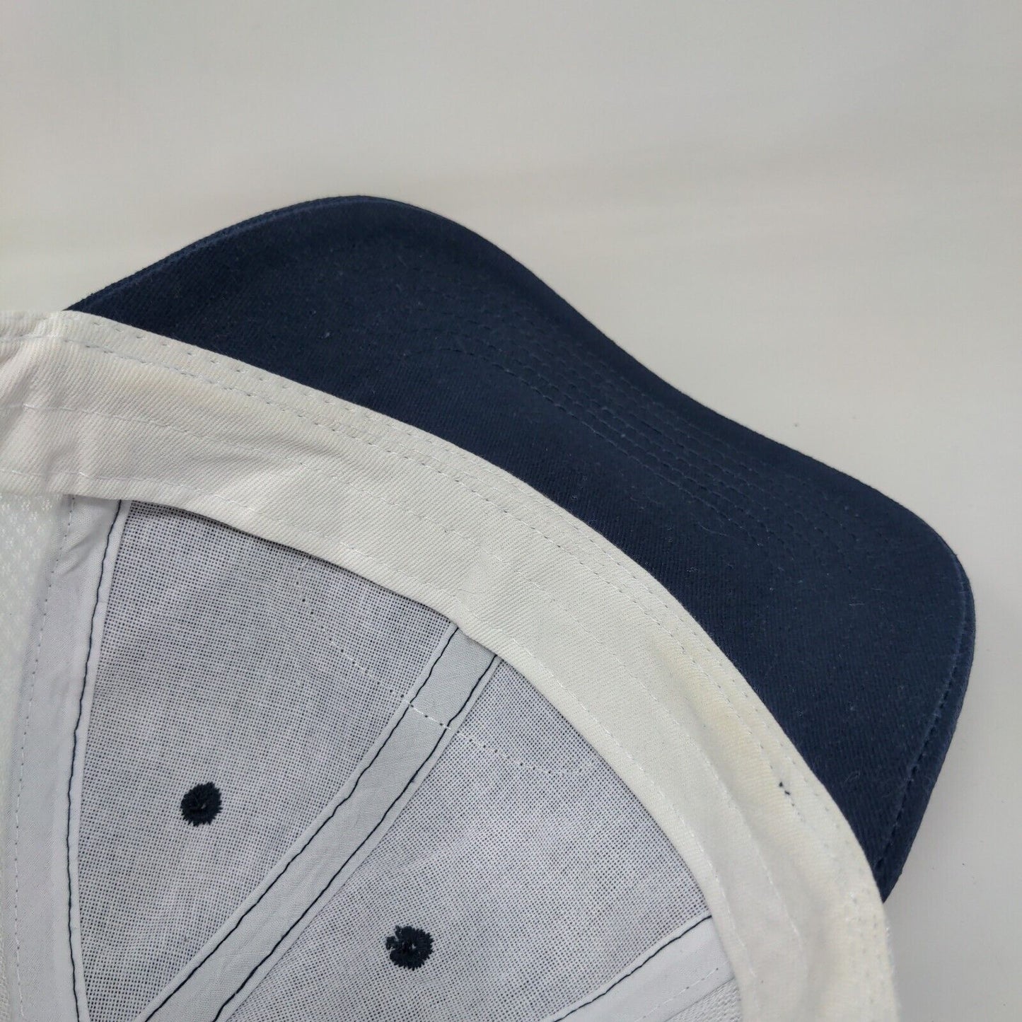 Kemira Patch Strapback Mesh Back Hat Blue OSFM Adjustable Colorblock