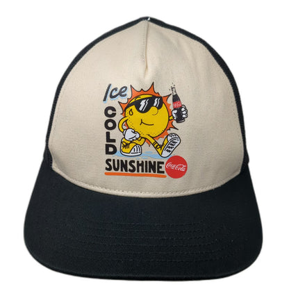 American Eagle Trucker Hat Black One Size Coca-Cola Ice Cold Sunshine Snapback