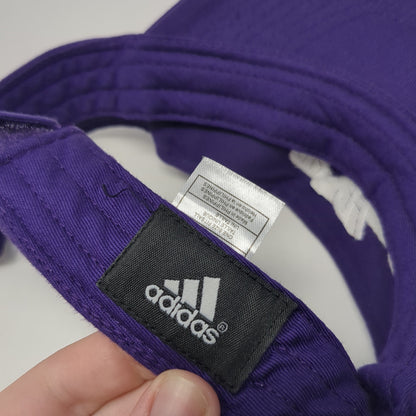PHS Sun Visor Hat Purple OS Adjustable Strap Lightweight Embroidered Adidas