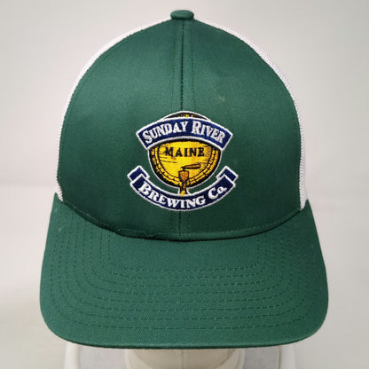 Pacific Headwear Trucker Hat Green White One Size Maine Brewing Co Mesh Back hat