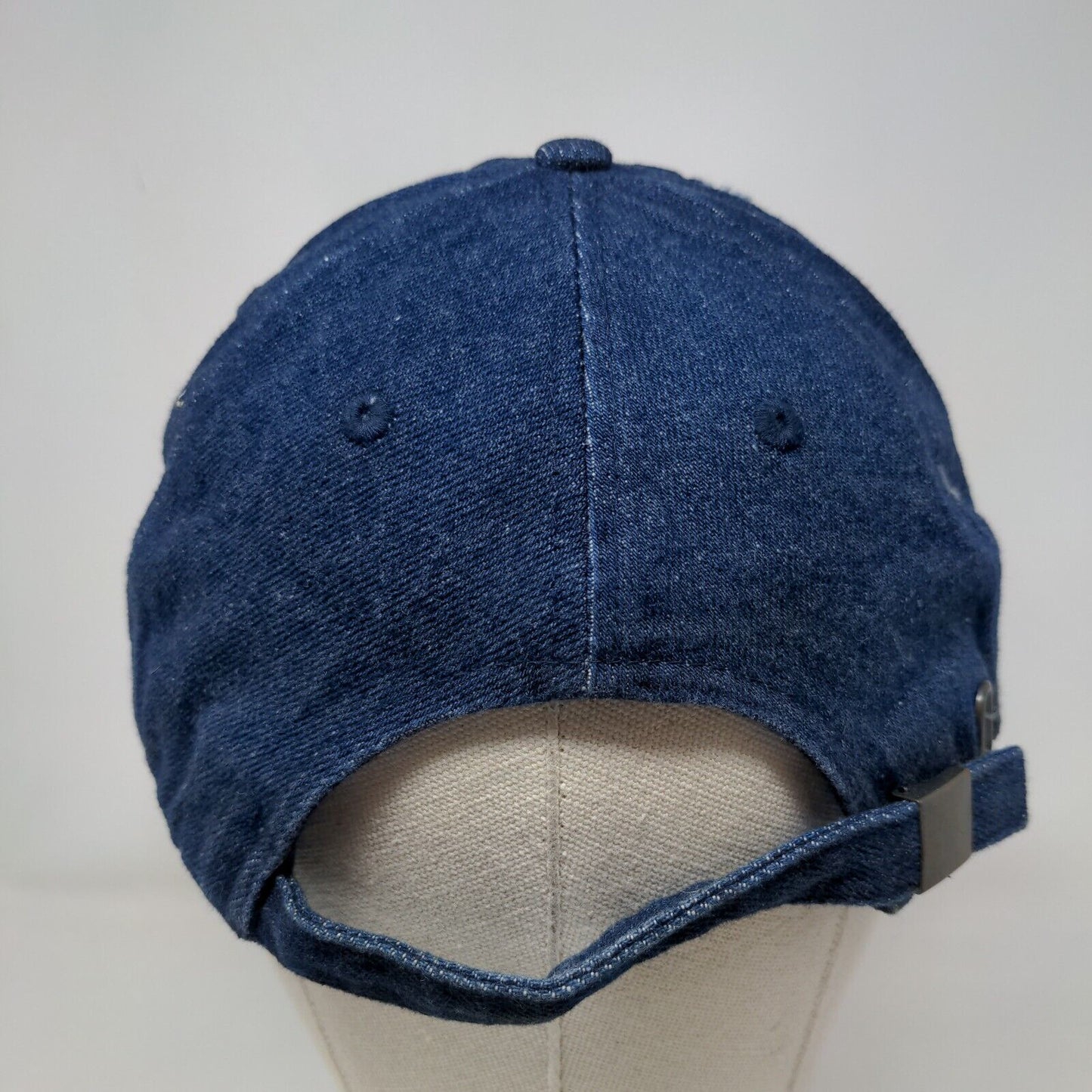 KB ETHOS Vintage Slideback Hat Blue One Size Denim Blank Distressed