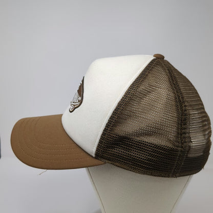 Vans Trucker Hat Brown One Size Off The Wall Skateboard Logo Mesh Back Patch