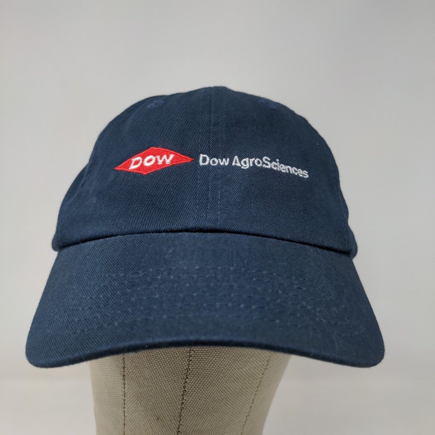 DOW Agrosciences Men's Slideback Hat Blue Adjustable Embroidered Logo Cotton