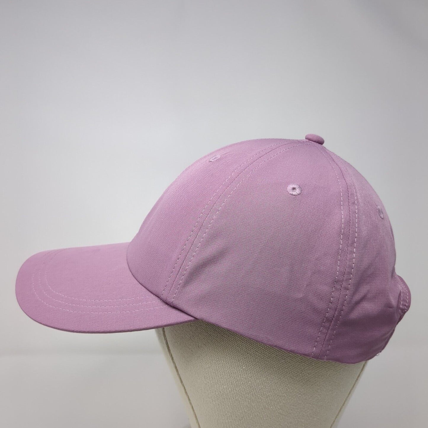 Unbranded Strapback Hat Purple One Size Adjustable Vented Holes 6 Panel Blank