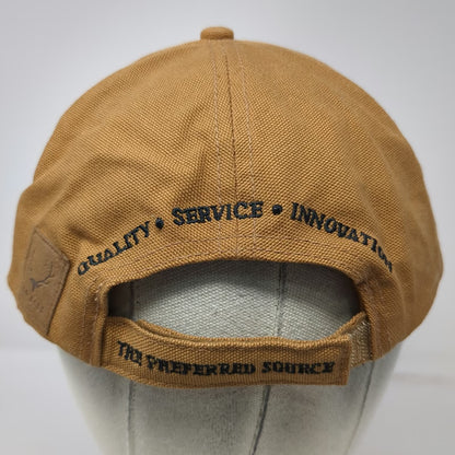 Brown One Size Baseball Cap Idaho Sand & Gravel Company Camo Underbrim Work Hat