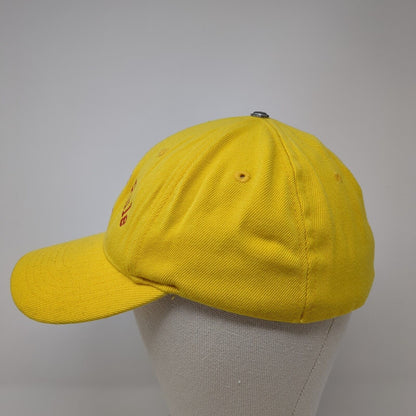 Chopperz Rule.com Fitted Hat Yellow S/M Embroidered 6 Panel Unifit Fahrenheit