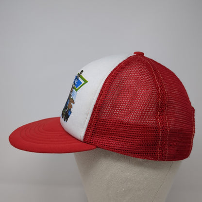 Sharp's Tarps Inc. Salt Lake City Utah Trucker Hat Red OS Mesh Back Champion