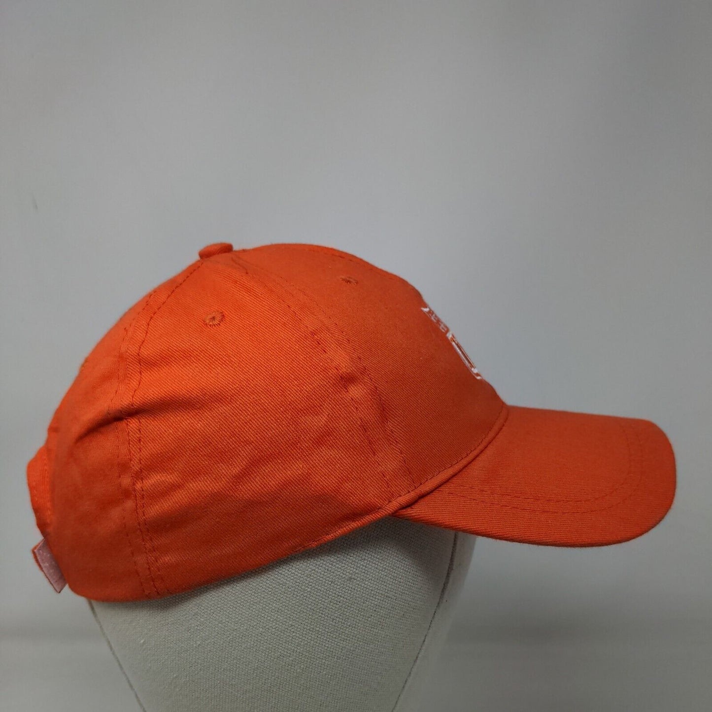 Oriental Trading Men's Strapback Hat Orange Embroidered NFL Logo Adjustable