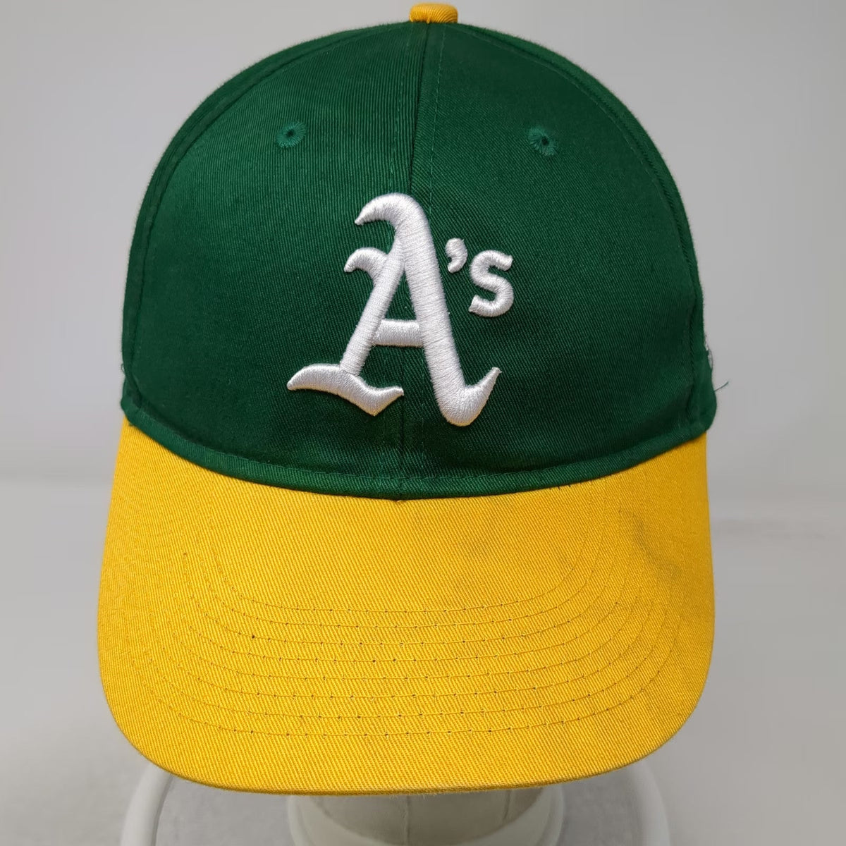 Oakland Athletics MLB OC Sports Baseball Cap Green Yellow White OSFM Strapback