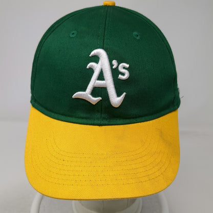 Oakland Athletics MLB OC Sports Baseball Cap Green Yellow White OSFM Strapback