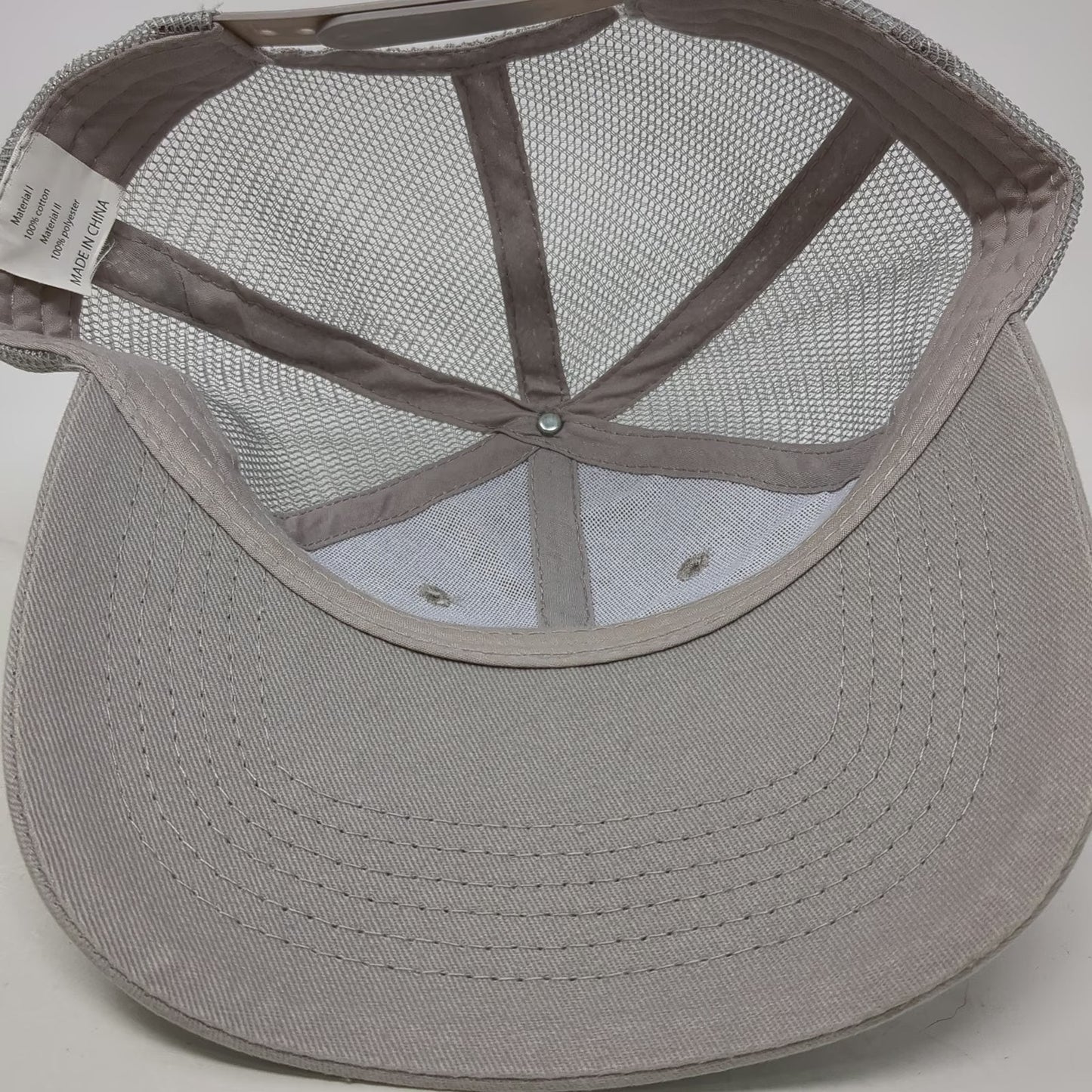 Lowe's 4 PROS Trucker Hat Gray One Size Mesh Snapback Workwear Logo Employee