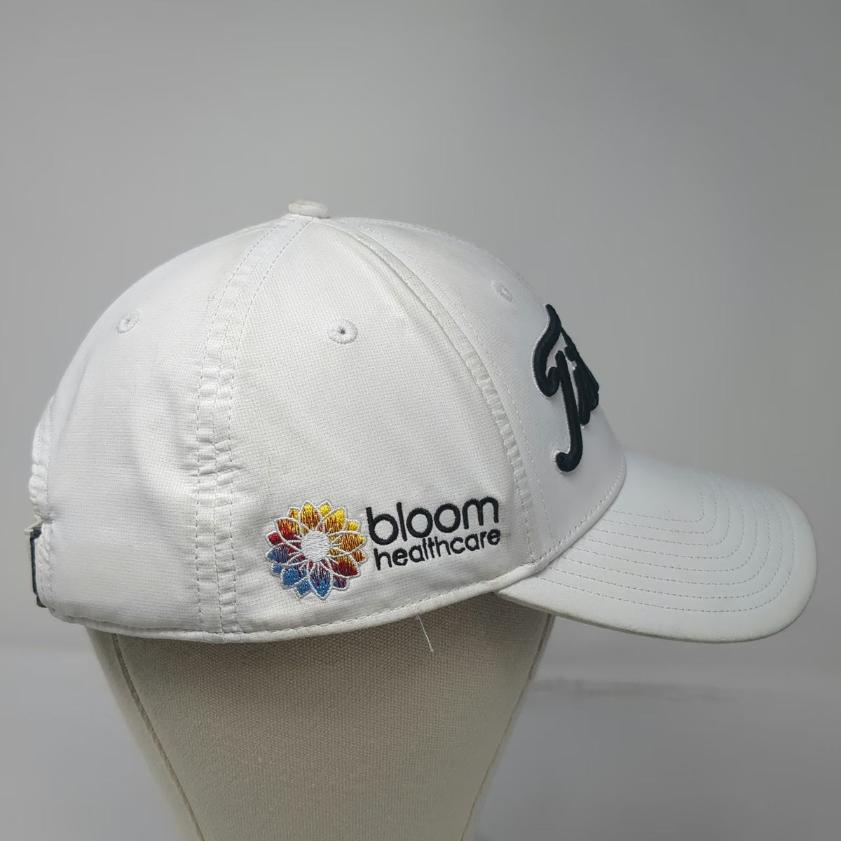 Titleist Golf Baseball Cap White One Size Performance Adjustable Slideback Hat