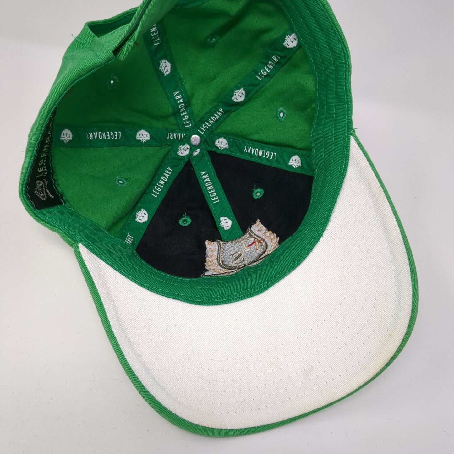 TimberStone Golf Course Strapback Hat Green One Size Solid Legendary
