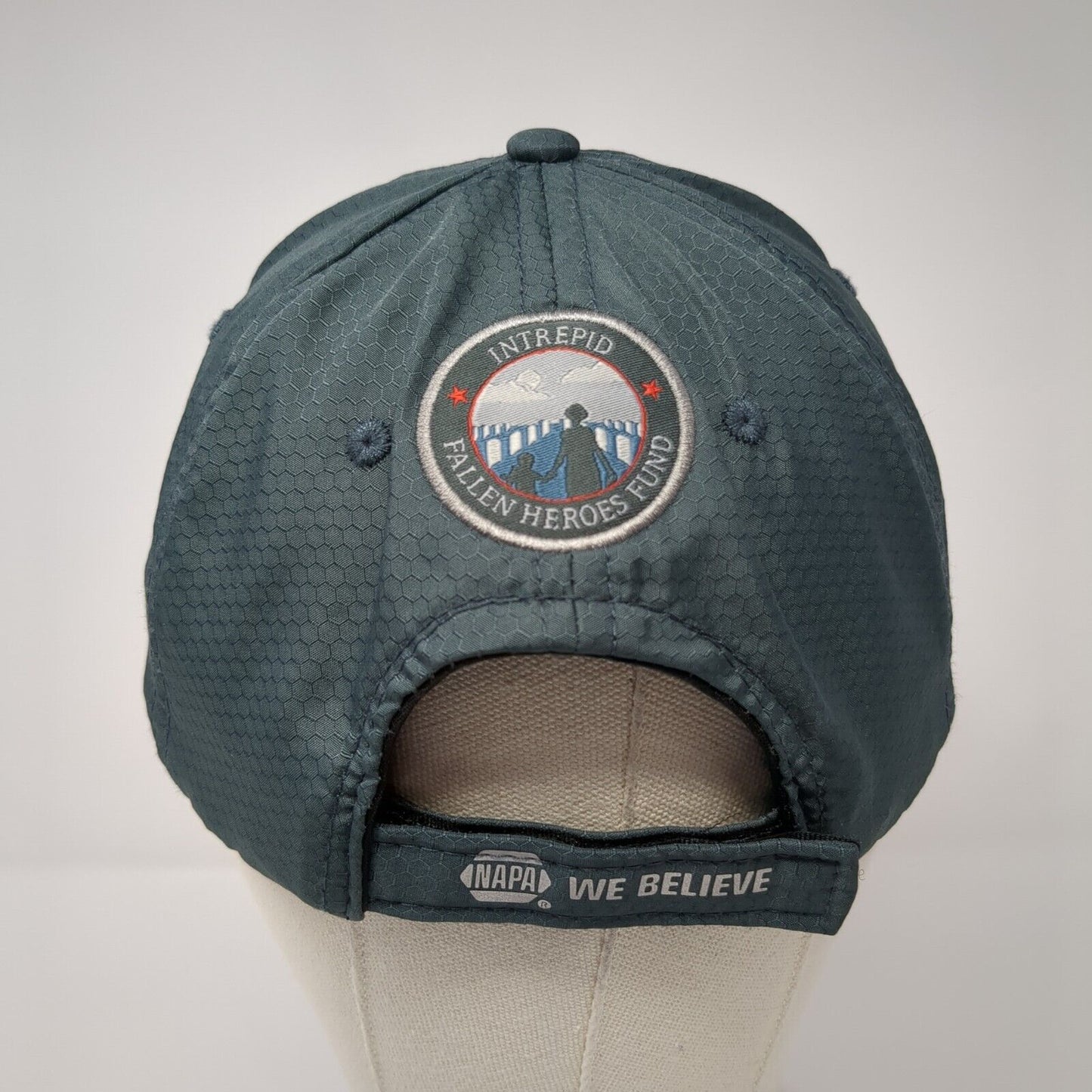 NAPA USA We Believe In Heroes Strapback Hat Green One Size Embroidered