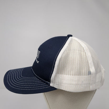 RJS Invitational Snapback Trucker Hat Blue OS Adjustable Mesh Port Authority