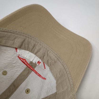 Apollo NFI Embroidered Logo Beige Baseball Cap One Size Adjustable Strapback Hat