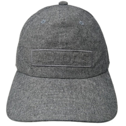 Adidas Baseball Cap Gray One Size Cotton Slideback Tonal Logo Climalite Hat