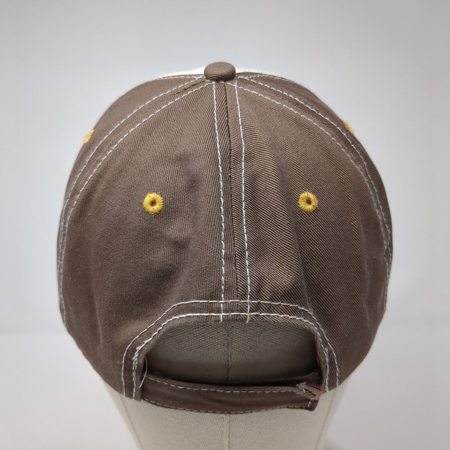 Legacy Blended Canadian Whisky Strapback Hat Brown OS Adjustable Distressed