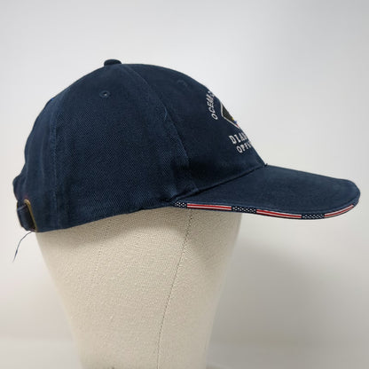 Blue Baseball Cap One Size Diamond Offshore Ocean Confidence Oil Rig Flag Hat