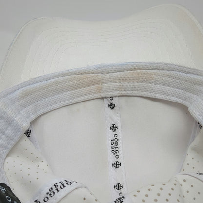 Codigo 1530 Tequila White Baseball Cap One Size Perforated Strapback Hat