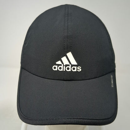 adidas Baseball Cap Black One Size Climalite Performance Adjustable Logo Hat