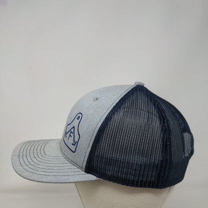 Richardson Snapback Trucker Hat Multi One Size Embroidered Colorblock