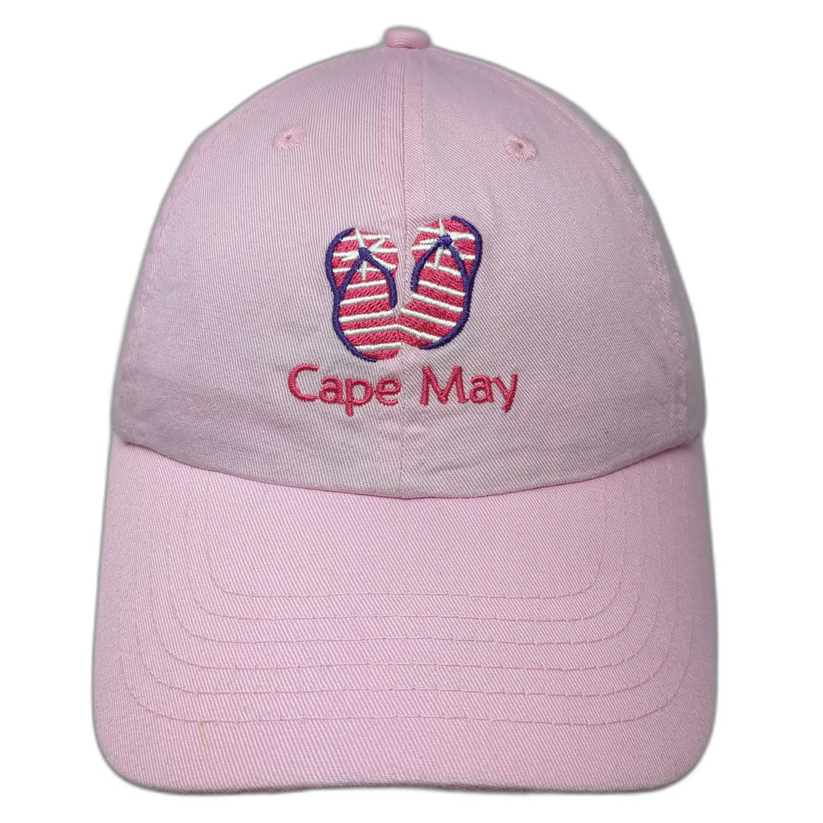 Royal Resortwear Baseball Cap Pink One Size Cape May Flip Flops Slideback Hat