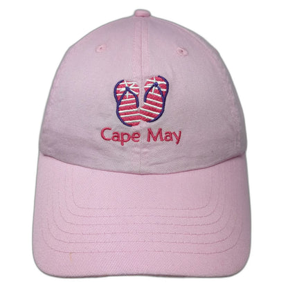 Royal Resortwear Baseball Cap Pink One Size Cape May Flip Flops Slideback Hat