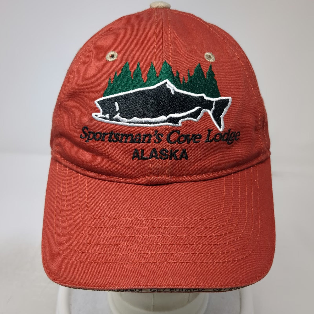 Drift Creek Outdoors Baseball Cap Red One Size Alaska Sportsmans Cove Lodge Fish