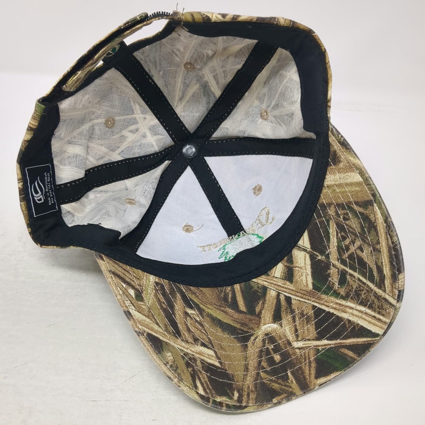 Outdoor Cap Baseball Cap Brown One Size Camo Sewansecott Oysters Clams Hat