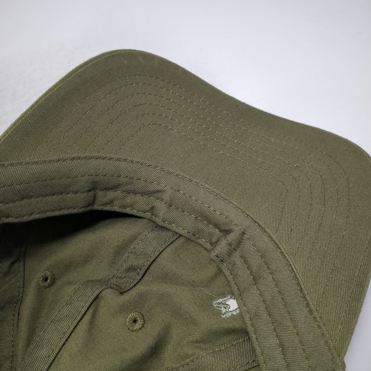 Mutual Weave Baseball Cap Green One Size Slideback Cotton Hat Embroidered Logo