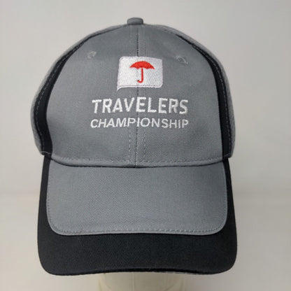 WearGuard Men's Strapback Hat Gray Size OS Embroidered Travelers Championship