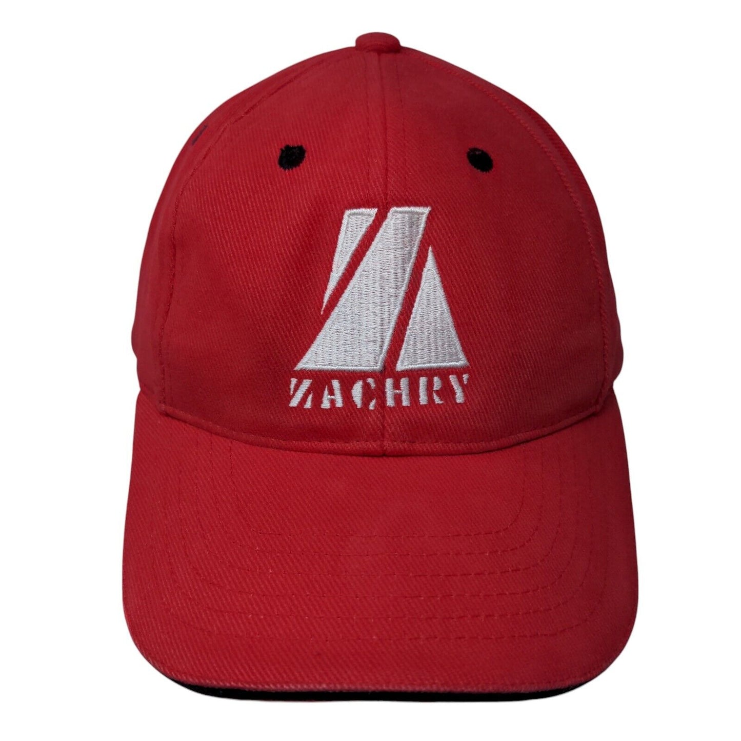 Zachry Slideback Hat Red One Size Adjustable Embroidered Vent Holes