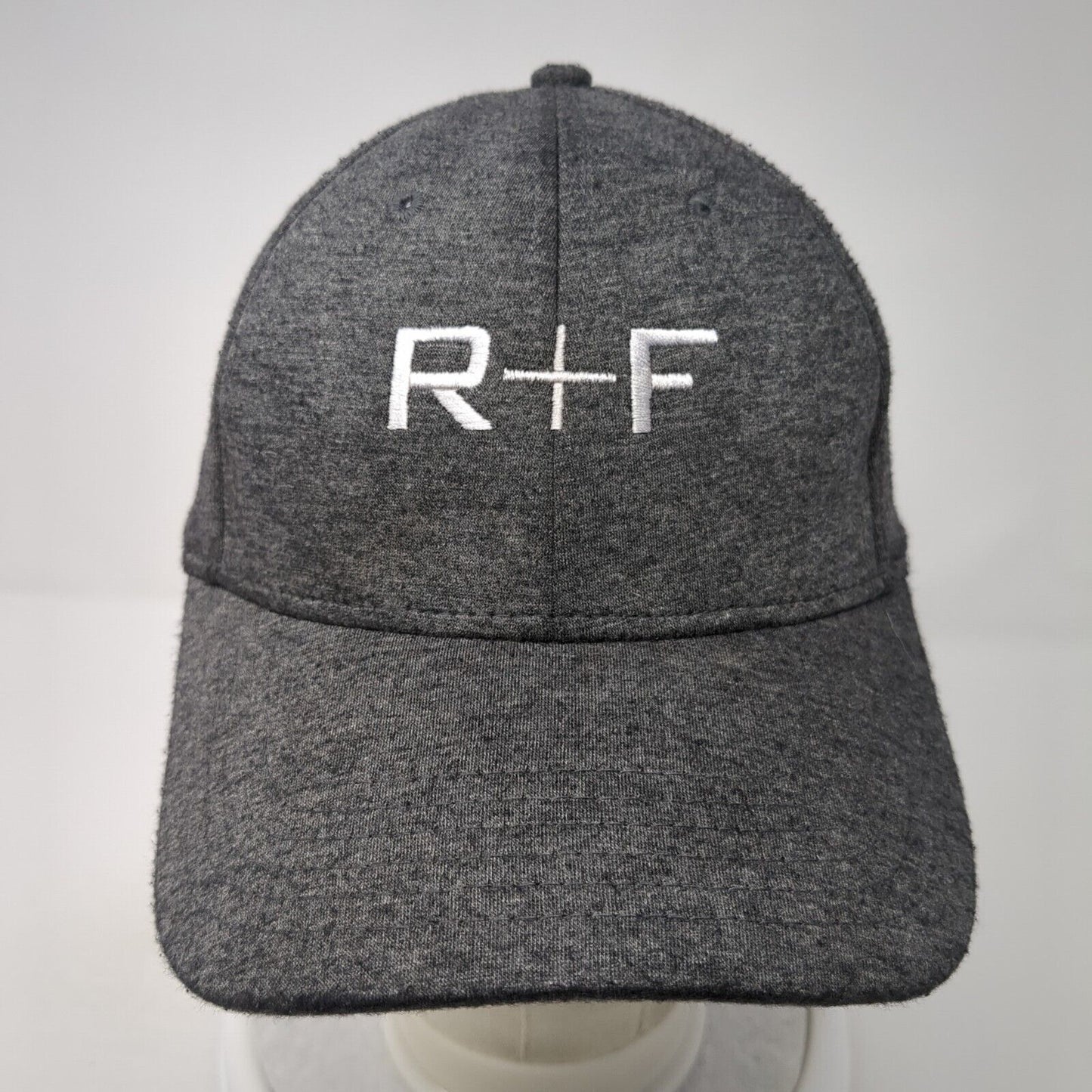 R+F Strapback Hat Gray One Size Adjustable Embroidered Cap America